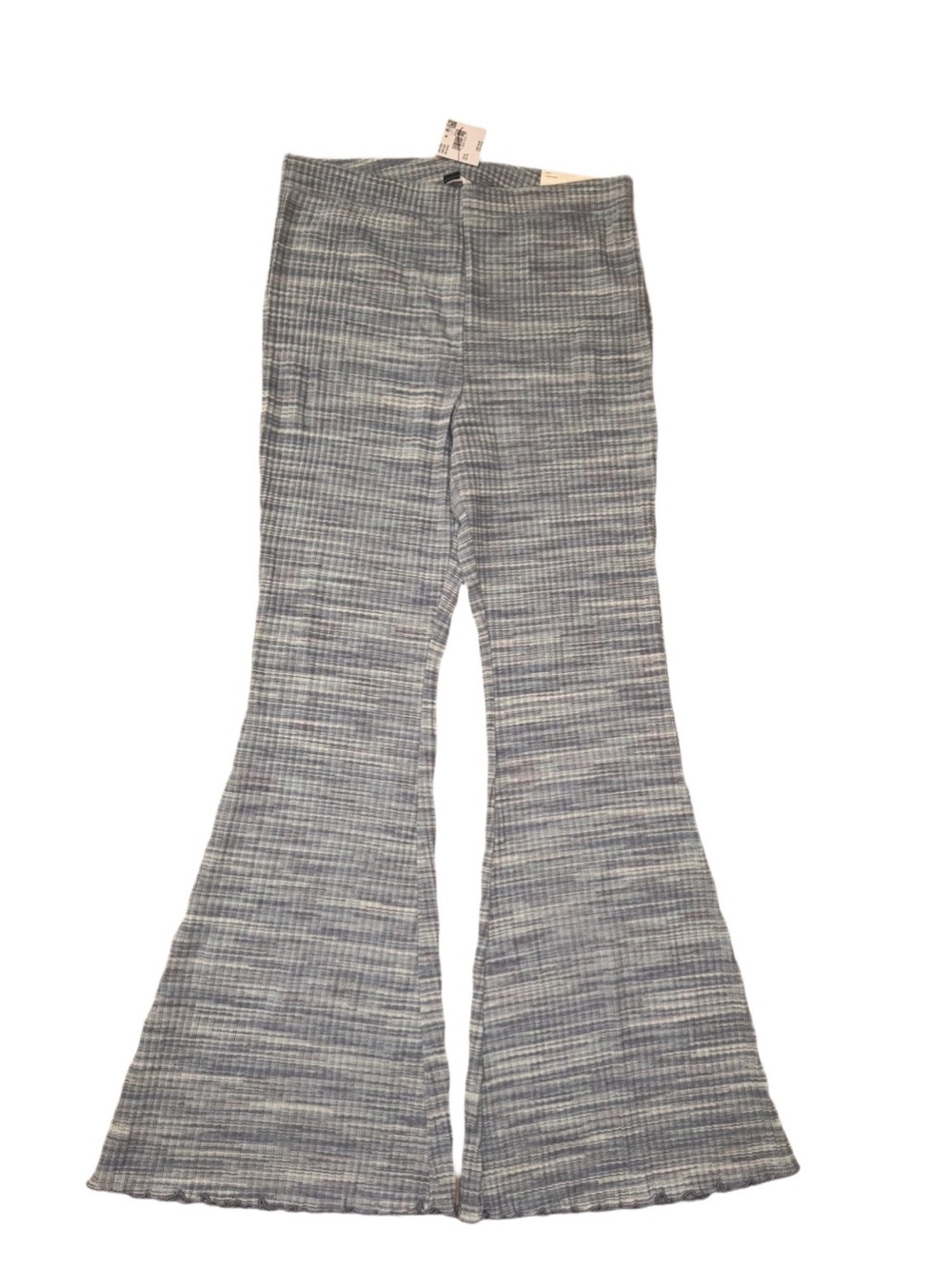 ☮️ 2/$30 NWT American Eagle Outfitters Heathered Blue Ribbed Flare Pants XL